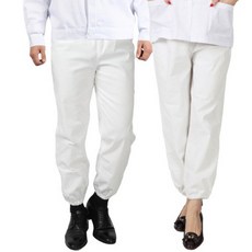 남녀공용 고무밴딩 스판 위생바지 위생복 유니폼