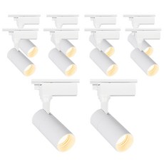 라인조명 LED 에코 원통 COB 일체형 레일조명 화이트바디, 5. 전구(노란빛) 20w, 10개