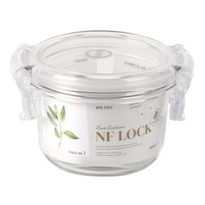 NF LOCK 엔에프락 원형 트라이탄 밀폐용기 원형1호 200ml, 1개
