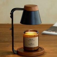 캔들백화점 신제품 높이조절 아르볼 우드 캔들워머 200g 천연소이캔들 세트, 블랙우드 타이머, 우드세이지 Type 200g, 타이머