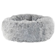 Casabonita 寵物長毛絨甜甜圈床墊, 灰色, 1個