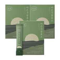 바른 국내산 저분자 발효 곡물효소, 90g, 3박스