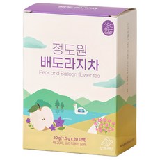 [정도원팜] 목에 좋은 배 도라지 티백차 1.5g x 20입, 1개, 20개입, 2박스