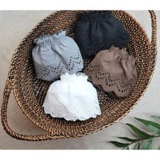 [자체제작] 프릴 면 레이스 4color 레이스천 의류리폼 원단, 백아이보리