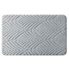 사라고 프리미엄 두툼한 극세사 욕실 발매트 고흡수 미끄럼방지, 그레이, 1개