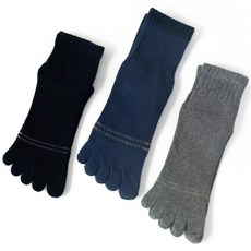 겨울양말 남성 기모 두꺼운 파일 발목 짧은 남자 발가락양말 3켤레세트