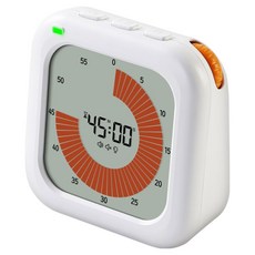 온다온 뽀모도로 구글 무소음 공부 학습 쿠킹 타임 타이머 시계, 1개, 화이트