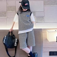 인싸모여 초등 반팔티 반바지 아이스팬츠 세트