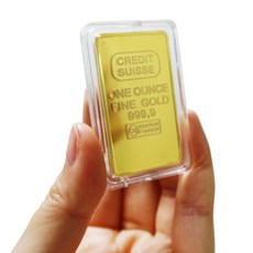 리빙릿 가짜 미니 골드바 모형 크레딧 스위스 도금 금괴 재물운 촬영소품