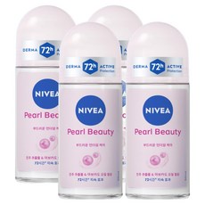 니베아 펄 앤 뷰티 데오드란트 롤온, 50ml, 4개