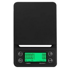 디지털 주방저울 5KG/0.1g 음식 무게 측정 전자식 사각디자인, 00, 블랙, 5kg