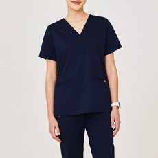 (FIGS 동일단) 아케소웨어 네이비색상 여성복세트 간호사복 간호복 간호사유니폼