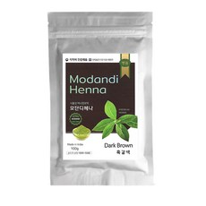 프리미엄 천연 헤나 염색약 100g 전문가용 새치염색 인도산 모단디, 다크브라운(케미컬)