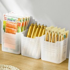 올먼트 정리솔루션 다용도 냉장고 욕실 화장대 반투명 트레이 정리함, 10개