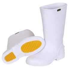 유한킴벌리 크린가드 S30장화 (화이트색상) 미끄럼방지 발편한 가벼운 주방화 조리화 위생화 고무장화