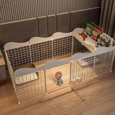 애완용 울타리 개 울타리 실내의 작은 개와 집 화장실과 가정용 울타리 고양이와 개 울타리가 있습니다, 흰색, 1개