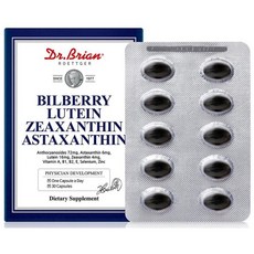 닥터브라이언 빌베리 루테인 지아잔틴 아스타잔틴 (1개월분), 1개, 30정