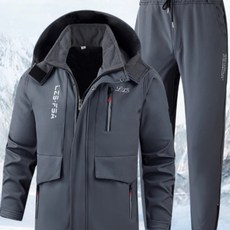 스타일닥터 남자 겨울 방수 항고 털 스지끼웨어 방한복 우주복 정비복 따듯한 작업복 아웃도어 레져영 상하복세트