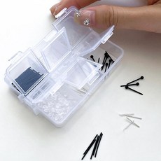 뚱보 대용량 은침 귀걸이 실리콘 투명귀걸이 세트