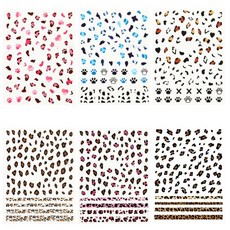 바이유즈 호피무늬 네일스티커, 1개, 호피랜드