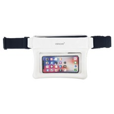 크리썸 방수팩 ipx8등급 스마트폰 방수팩 방수 대형 가방 힙색, 1개, 화이트