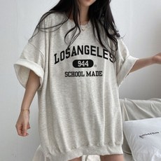 릴리제인 여성 로스앤젤레스 오버핏 반팔티 빅사이즈 맨투맨