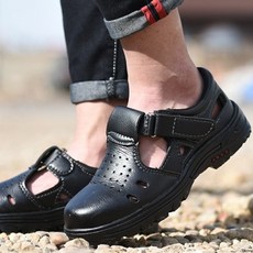 남성 경량 통풍 작업 샌들 발냄새 방지 충격흡수 건설 현장 작업화 여름용