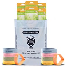 DEFEND SAFE 디펜드세이프 썸머팔찌 여름손목밴드 여행용 썸머밴드 개별포장 여름 필수아이템 10개, 10g