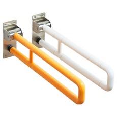 모칸도 ABS 화징실 접이식 안전손잡이 양변기용 노인 장애인 환자 화장실 안전 손잡이, 황색, 1개