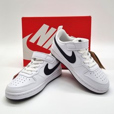 나이키 아동신발 코트 보로우 로우 리크래프트 흰검 신기편한 발편한 찍찍이 초등학생 등교화 예쁜신발주머니증정 DD441