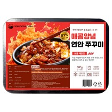 씨푸드코리아 연안 쭈꾸미 볶음 / 보통 매운맛, 1개, 보통 매운맛 500g