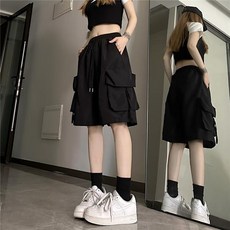 韓版美式顯瘦速乾工裝短褲 女裝 D.studio