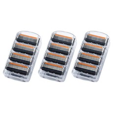 에이투지 신형 5중 면도날 질레트 프로글라이드 퓨전 파워 호환, 3세트, 4개입