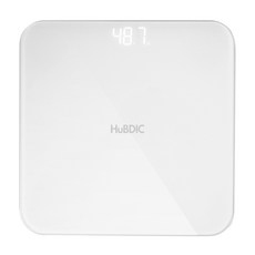 휴비딕 디지털 체중계 가정용 스마트 몸무게 측정기 HUS-T0, 화이트, 화이트