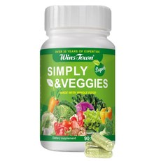 샐러드 캔디 야채샐러 드캔디 순수한 채소 식이섬유 츄어블 캔디 면역력 강화 항산화 장 건강 에너지 증진 뇌 기능 지원 28종 천연 성분 비건 캡슐, 1개, 90회분