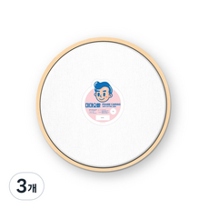 미대오빠 프레임 캔버스 원형, 20cm, 3개