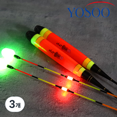 요수 큰별 스타 2점등 대물 전자찌, 녹색/40cm(5.1g), 3개