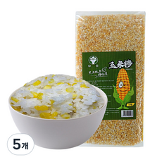 (배터짐) 녹허흑토 콘그릿츠 연변 소알 찰옥수수쌀 옥수수쌀, 5개, 1kg