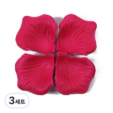 부직포 장미300 꽃잎 조화 플라워샤워 프로포즈 웨딩 장식 소품, 3세트, 5-마젠타300장
