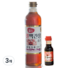 [류맛간장200ml증정]홍일식품 진해총판 홍일백간장소스 국내산 살아있는 홍게와 신선한 야체 추출액 깔끔하게 만들었습니다., 3개, 900ml