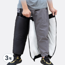 캠프맨 오토바이 발토시 방한용품 다리 보온 토시, 3개, 블랙