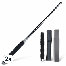 디케이제이디 66cm 강철코어 호신용 경찰 삼단봉, 2개