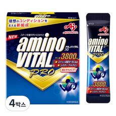 아미노바이탈 3800mg 프로 14포 스포츠 식품 아미노산 BCAA 자전거 등산 트레일런, 61.6g, 4박스