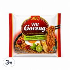 ABC 미고렝 라사 아얌 쁘다스 리마우(ABC Mi Goreng Rasa Ayam Pedas Limau) 5in1, 3팩