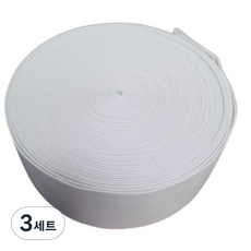 긍정미공방 코메즈밴드 50mm 12마 허리고무밴드, 3세트, 화이트
