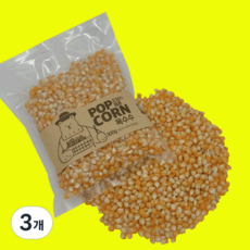 강원도 국내산 100% Non GMO 팝콘용옥수수, 3개, 300g