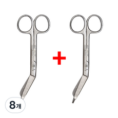 거즈 붕대 헝겊 가위 의료 실습용 간호사 병원 14cm 2p 네오널스, 8개
