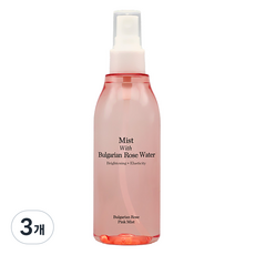 피부관리 네페라 안 로즈 핑크 토너 미스트 120ml 2개 케어2037347 탄력 보습 수분 영양, 3개