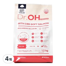 닥터오 프리미엄 위드 햄프씨드 더 리얼 소프트 사료, 4개, 1.2kg, 연어