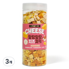 푸디 더특별한식탁 강아지 말랑말랑 치즈 져키 대용량 육포 영양 간식, 3개, 1kg, 버라이어티 3개, 1kg, 버라이어티
